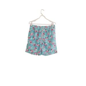 Men's No Boundaries Flamingo Print Bathing Suit Size Medium